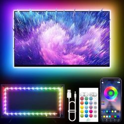 LED Smart Light Strip | RGB Color Changing | TV Backlight | App + Remote Control | 16ft