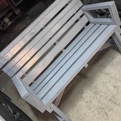 All wood bench made with screws so it can last longer $75. In Donna inside the city not far from old 83