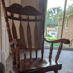 Vintage Wood Rocking Chair
