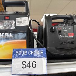 Battery Charger/Jumper Box of your choice for $46!! @ Smart Pawn on 1166 Airport Blvd