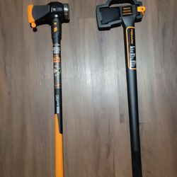 FISKARS NEW  MAUL & AXE  ( wood Cutting Tools)