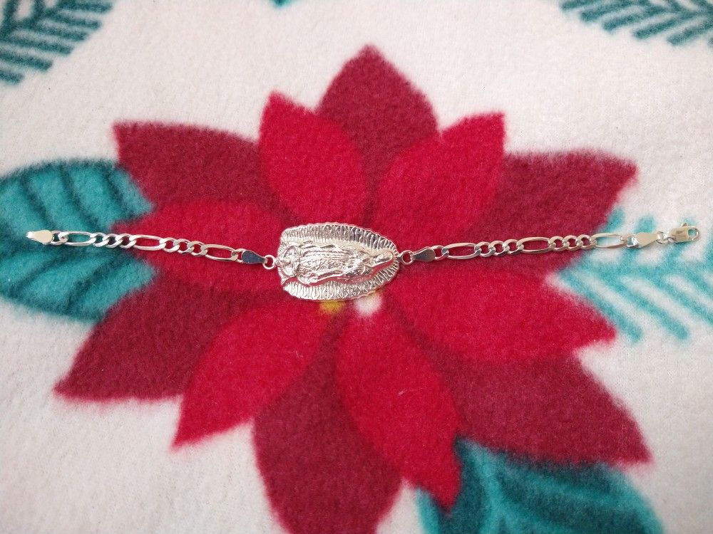 925 Sterling Silver Bracelet/Brasalete De La Virgen De Plata 925  & Accessories