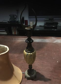 True antique over 100 years old vintage lamp