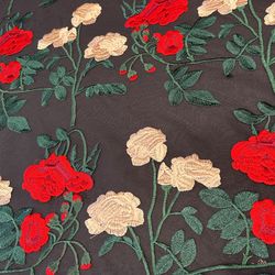 Mesh In Bordered Fabric