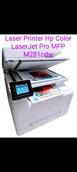 Laser Printer Hp Color LaserJet Pro MFP M281cdw, Touch Screen,  Wireless,  USB 2.0,  Ethernet RJ-45, NETWORK, Speed 22ppm