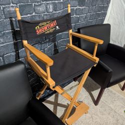 Director’s Chair – “It’s Showtime!” with Footrest – Must Sell by May 31