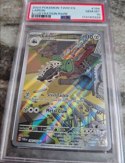 Pokemon Lairon Illustration Rare IR Twilight Masquerade 184/167 PSA 10