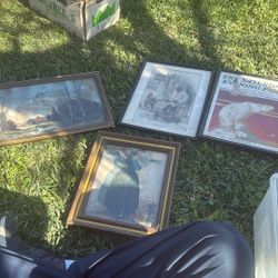  Vintage  Framed Art 30$ Each 