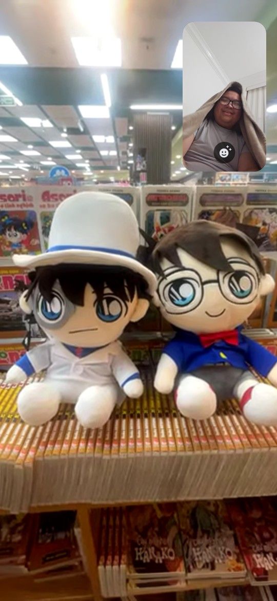 Kaitou Kid And Conan Plushies