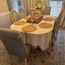 Vintage Wooden Dining Table 