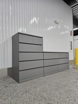 Dresser & Chest Of Drawers Set 