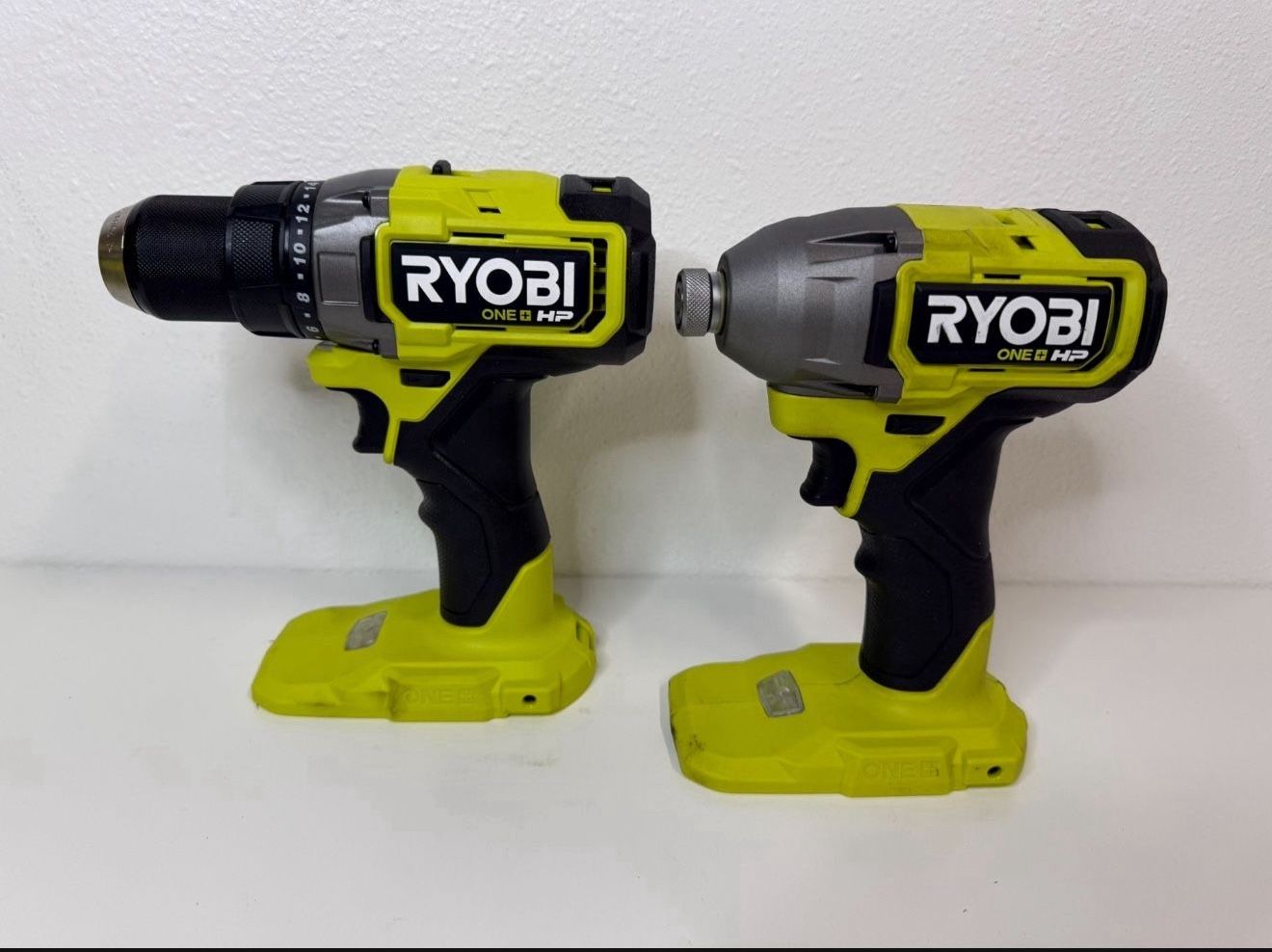 RYOBI ONE+ HP 18V Brushless Cordless 1/2 in. Drill/Driver and Impact Driver Kit w/(2) 2.0 Ah Batteries, Charger, and Bag