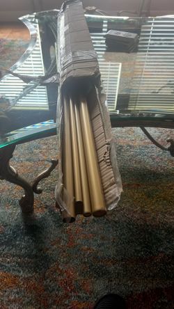 Gold  Double Curtain Rod 