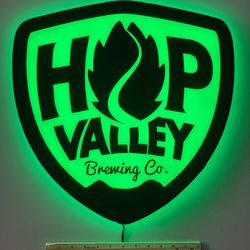 Hop Valley Led Beer Sign Bar / Restaurant Light Sign G