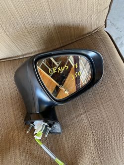 2016 Lexus Es350 Passenger Side Mirror 