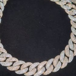 Fully iced out Cuban Chain.