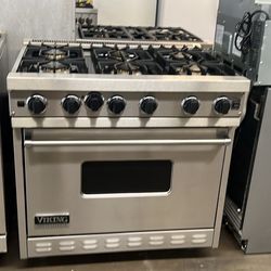 Viking 36”Wide All Gas Range Stove In Stainless Steel 