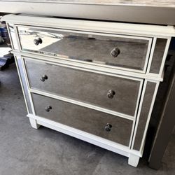 Set Of Mercury Glass Nightstands (2)