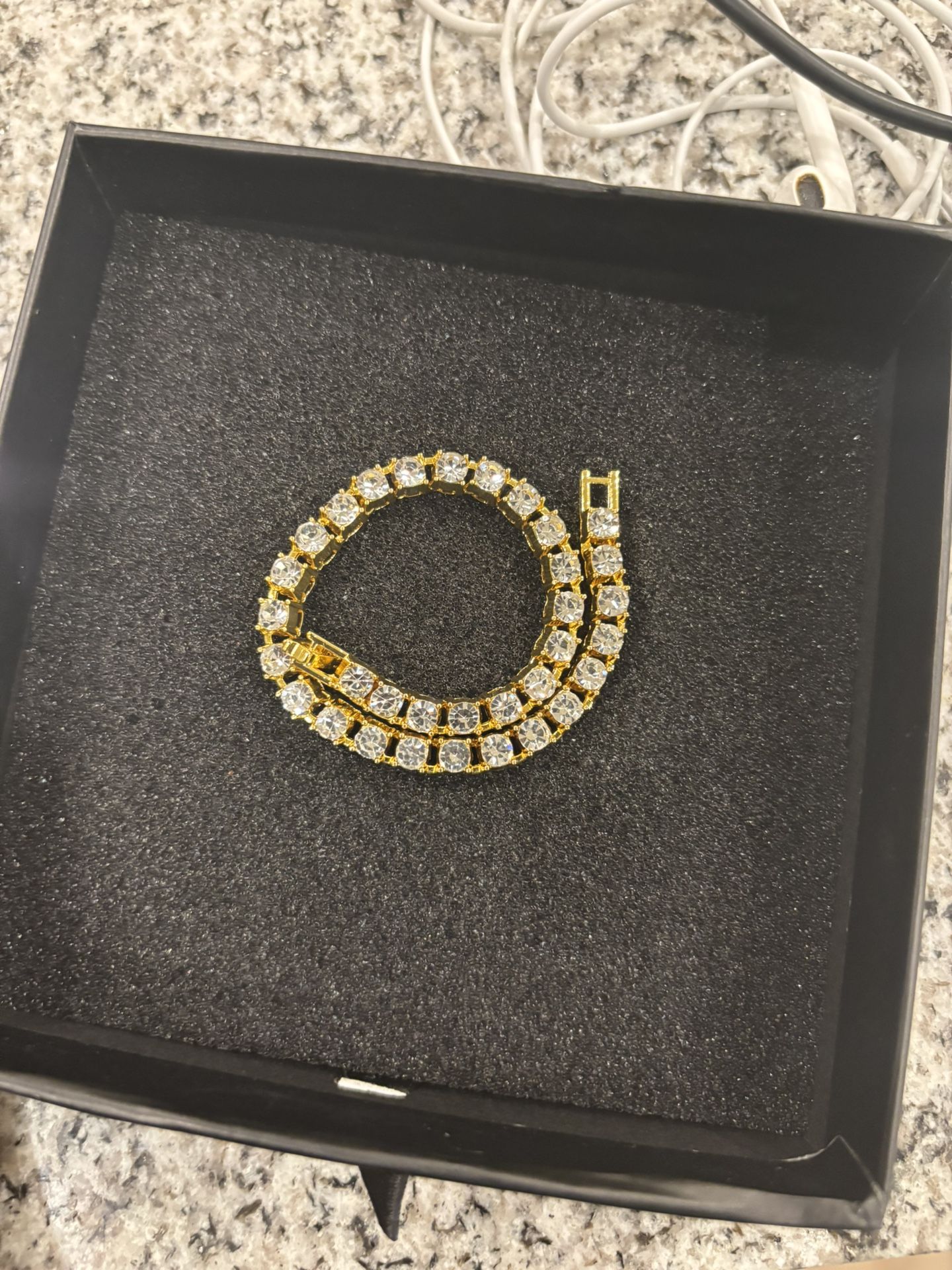 Gold Tennis Bracelet (18K Plated)