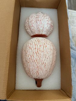 Fall Pumpkin Decor, 2Pcs Resin Thanksgiving Fake Pumpkin Figurines