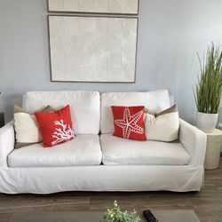 White sleeper Sofa 