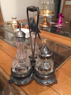 Cruetes silver plated