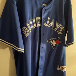 TORONTO BLUE JAYS, BARELY USED JOSE BAUTISTA #19 JERSEY