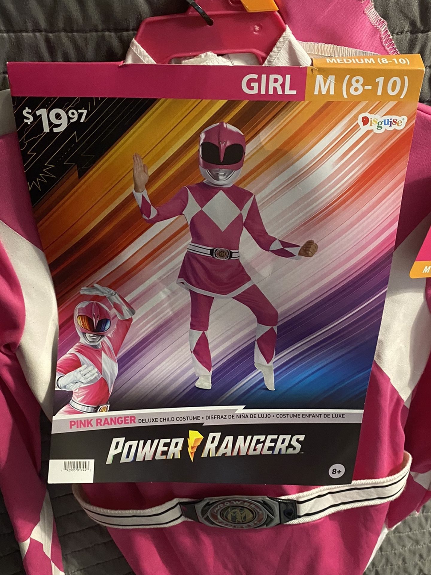 Power Rangers Pink Girls Medium 8-10