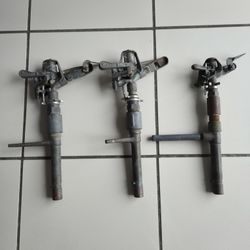 3 Used Good Working Rainbird 35 25 Brass Impact Sprinkler Heads Easily Adjustable Up To Full Circle Irrigation 
