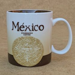 Starbucks 2011 Global Collector Series México 16 oz ceramic enamel coffee mug tea cup