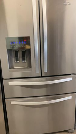 Whirlpool 4-Door Stainless Steel Refrigerator Fridge
