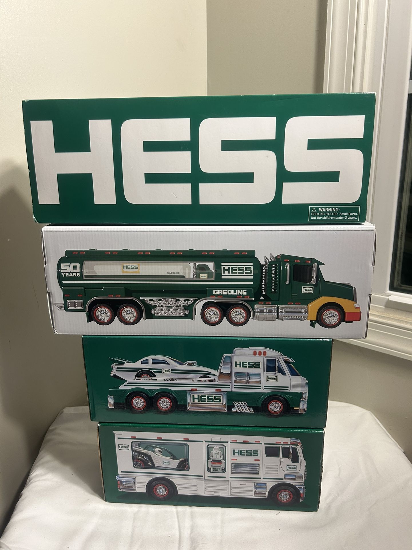 SET OF 3 BRAND NEW 2014/2016/2018 HESS TOY TRUCKS