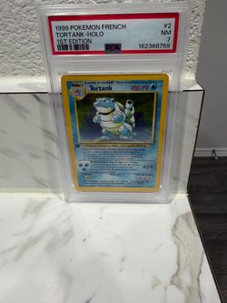 1999 Pokemon French Blastoise Holo 1st Edition PSA 7