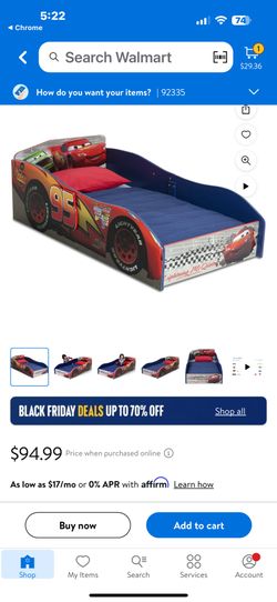 Toddler Lightning Macqueen Bed