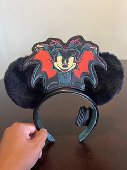 Disney Vampire Minnie Glow In The Dark Ears