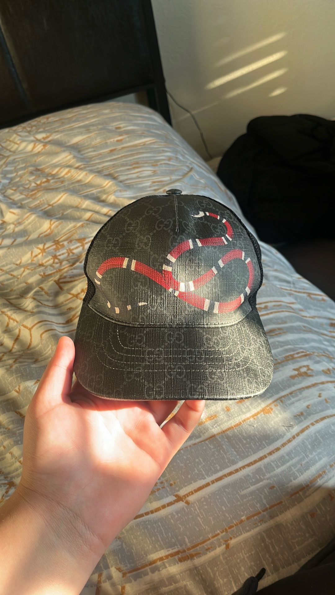 Gucci Kingsnake Print Hat