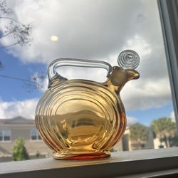 Cambridge Nautilus Decanter, Amber, 14 Oz