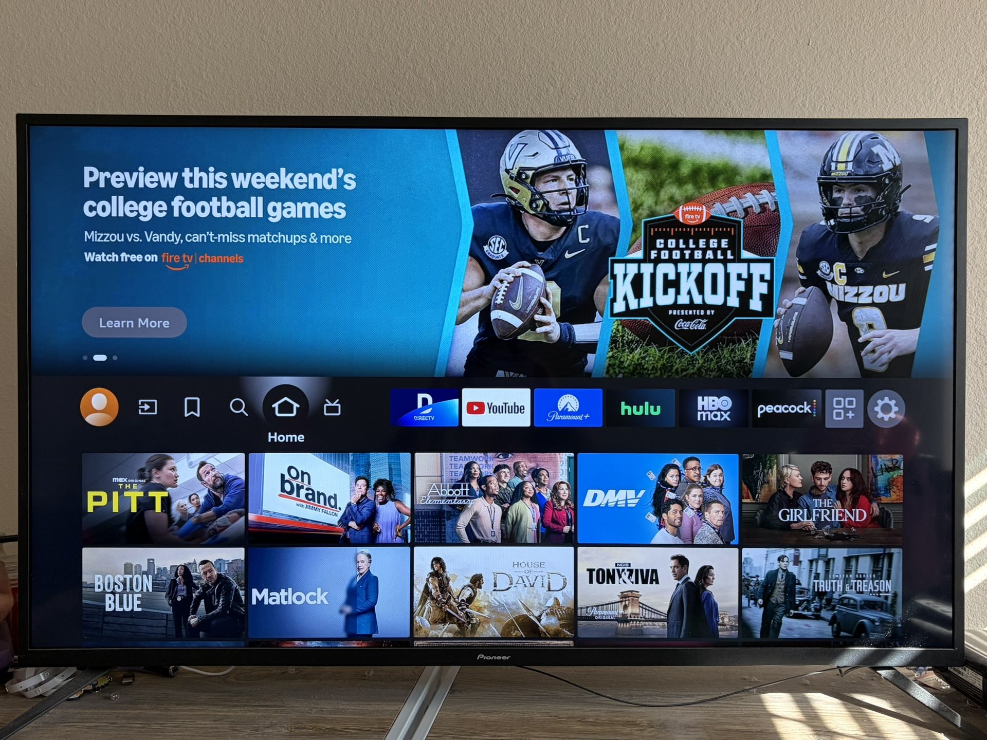Pioneer 50-inch 4K UHD Smart Fire TV – Like New! (Houston)