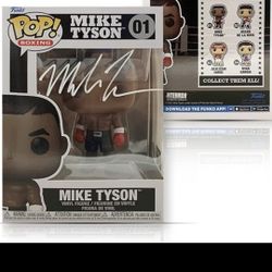 MIKE TYSON SIGNED FUNKO POP #01 PSA/DNA COA