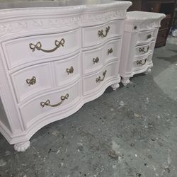 Refinished Disney Dresser And Nightstand (1)