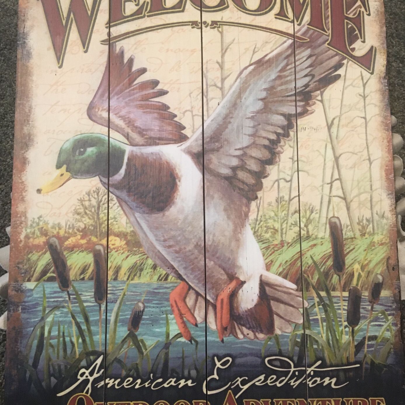 1 Wood and 2 metal signs