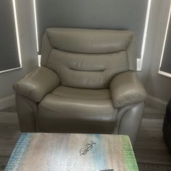 Leather Rocker Recliner