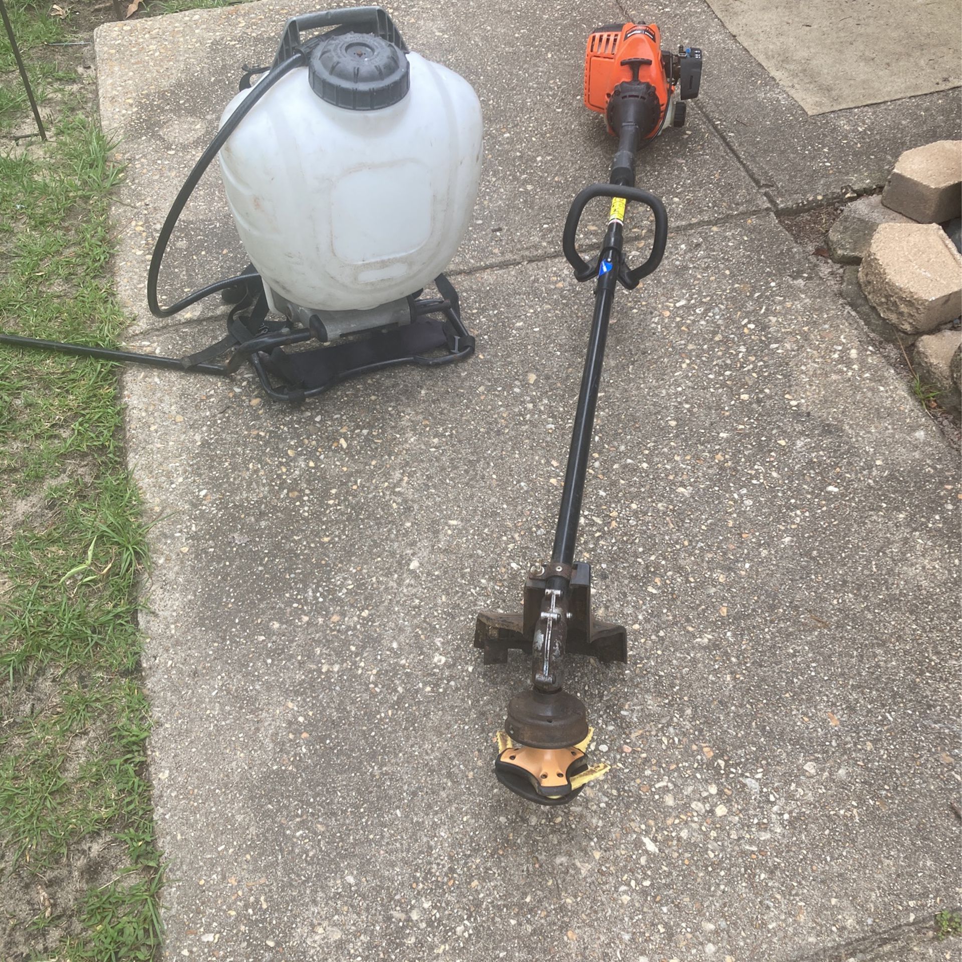 Remington Weed Eater and Backpack Sprayer 