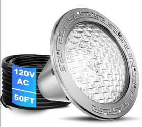 CAtArt 10 Inch Pool Light for Inground Pool,AC120V 6000K Cool White
35W LED,Underwater Pool Light Replacement Compatible with Pentair and Hayward 10''