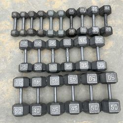 Iron Hex Dumbbell Set (580 pounds total)