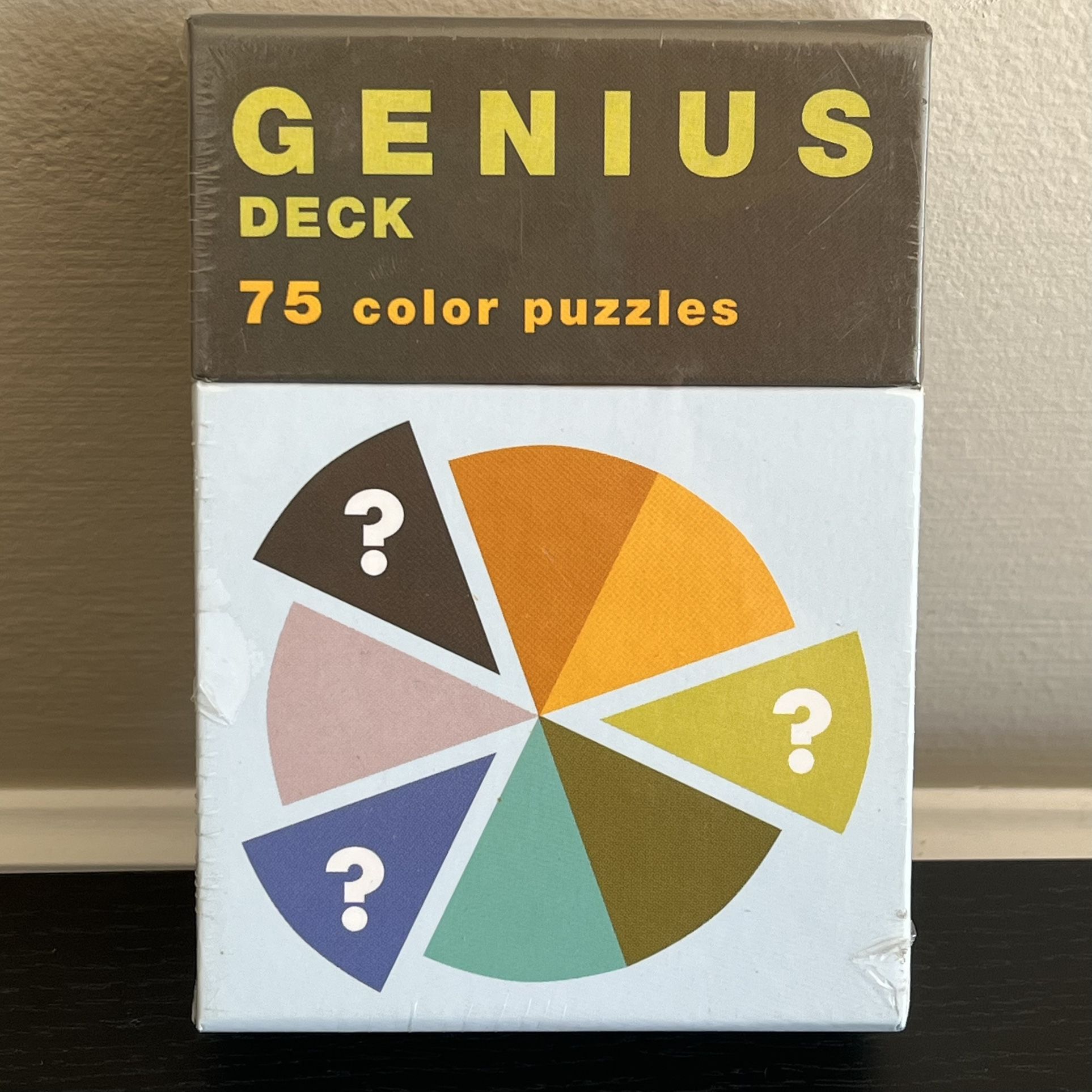 Chronicle Books Mensa Genius Card Deck 75 Color Puzzles 2001 Teasers Riddles