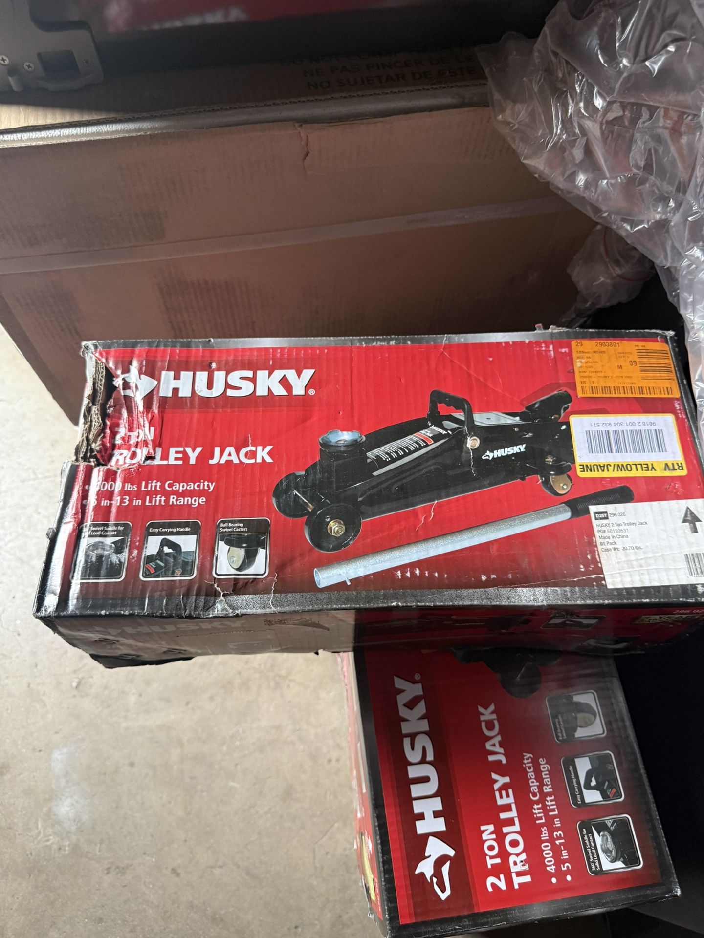 Box 2 Ton Hydraulic Trolley Jack 
