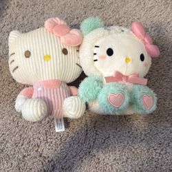 Hello Kitty plushies 