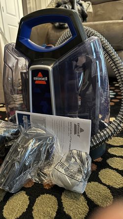 BISSELL SpotClean ProHeat Portable Spot and Stain Carpet Cleaner, 2694,  Blue- New