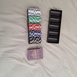 Poker Chips And Gaming Cards